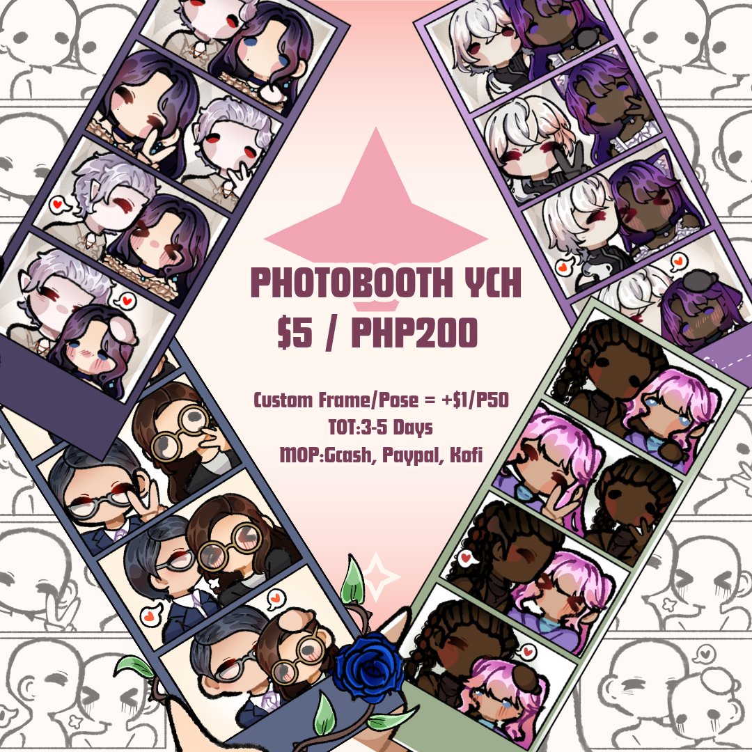 MiyaLilac's tweet photo. 📸 PHOTOBOOTH YCH COMMISSION ✨ 
 
Likes and Reposts appreciated 🙇‍♀️

| #PHVtuber #Vtuber #PNGtuber  | https://t.co/yDlwqmQO7g