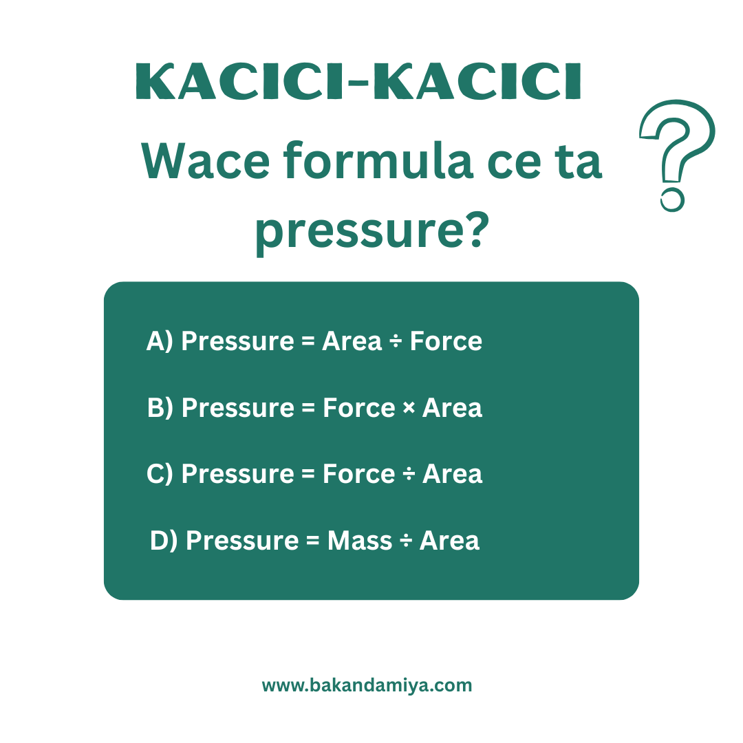 bakandamiyaenc's tweet photo. Kacici-kacici game da pressure.
#quiz #QuizTime #QuizOfTheWeek #pressure #encyclopedia #bakandamiya #hausa https://t.co/3INvqAValf