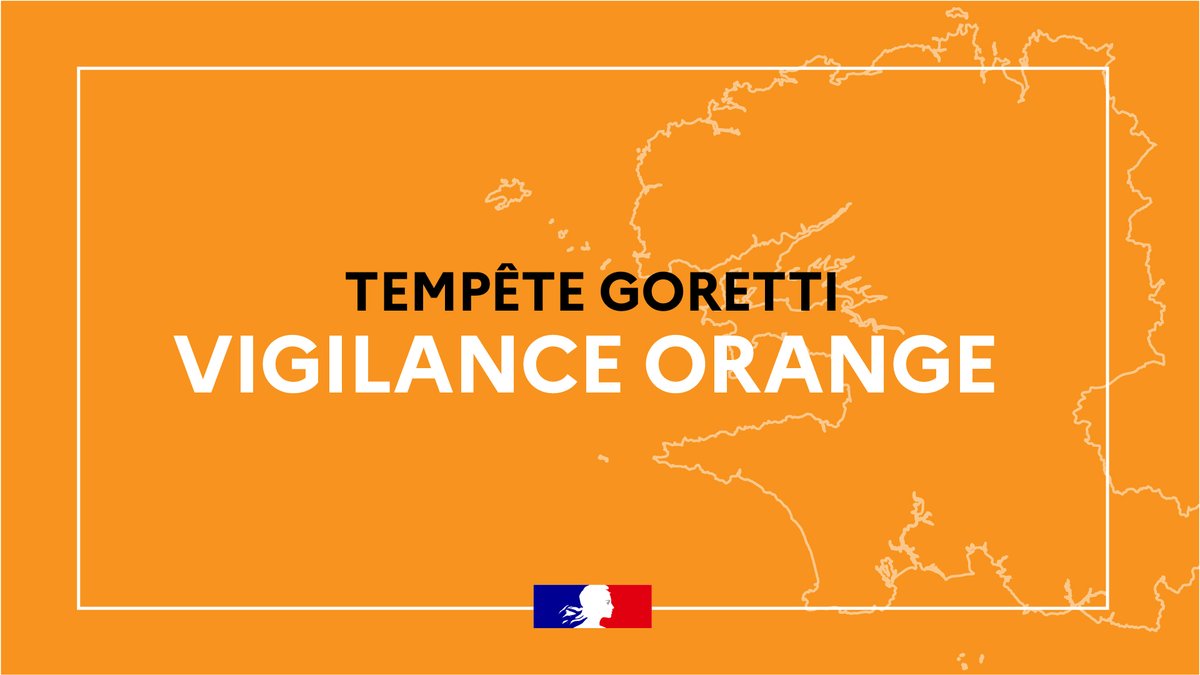Prefet29's tweet image. #VigilanceOrange

🟠💨​🌊​Tempête « Goretti » : vigilances orange vent violent et vagues-submersion en Finistère, fortes perturbations attendues 

⚠️​ La tempête « Goretti » s’approche de la Bretagne en fin d’après-midi, avant de se décaler vers l’est et d’impacter la Normandie…
