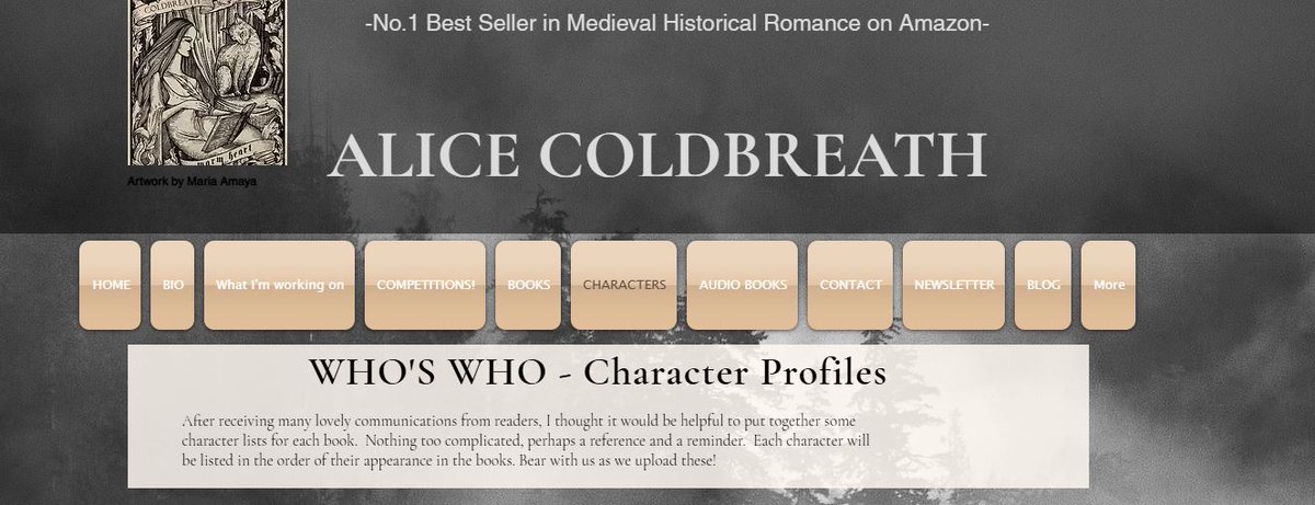 AliceColdbreath's tweet photo. Had a few requests for this! We have started compiling character profiles for the ever expanding cast of Karadok! If you're interested check out my website, bear with us as we collate and add these which will be a continuous task 😊https://t.co/DGBuMOdAv7 https://t.co/bVnHY3iQPB