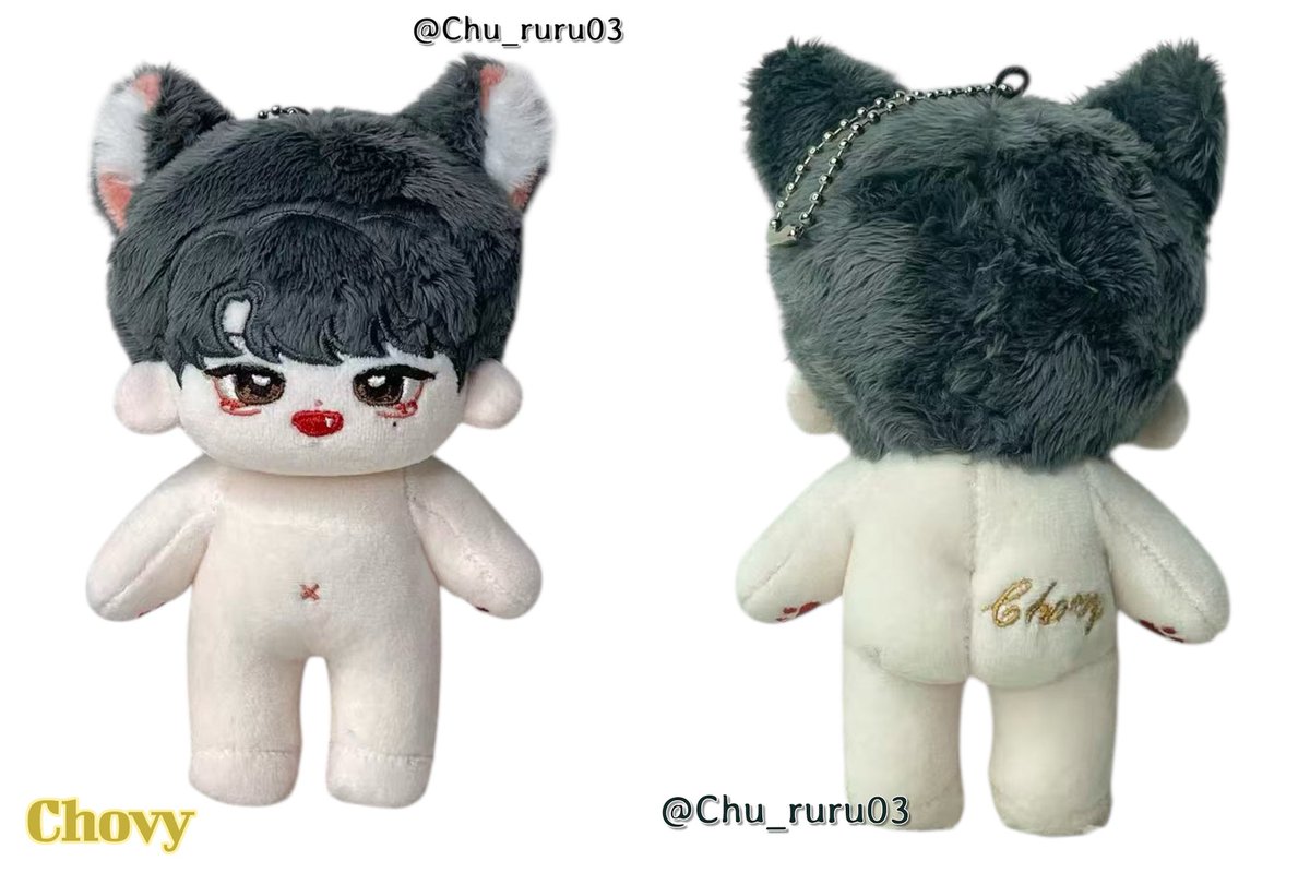 Chu_ruru03's tweet photo. 🐱 chovy 10cm 개인제작 인형 🐱
(⚠️사진은 공장제공 사진입니다) 

전자수에서 너무 힘들었던 ㅠㅠ 

인형 엉덩이에 'chovy' 자수 
머리에는 키링 고리가 있어여 
#chovy #쵸비 https://t.co/EmRyAK4d7l