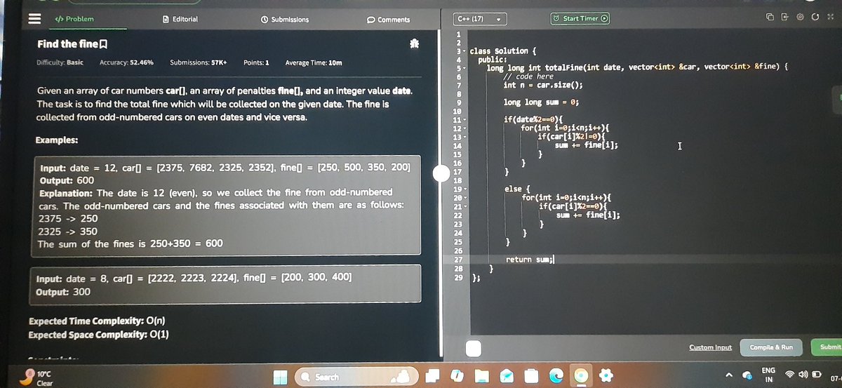____kittykat_'s tweet photo. 1. Remove duplicates from sorted array
2. Two sum ll
3. Search in a rotated sorted array with duplicates 
4. Find the fine
Today I have done these 4 easy and medium questions of DSA https://t.co/9MtbTObsft
