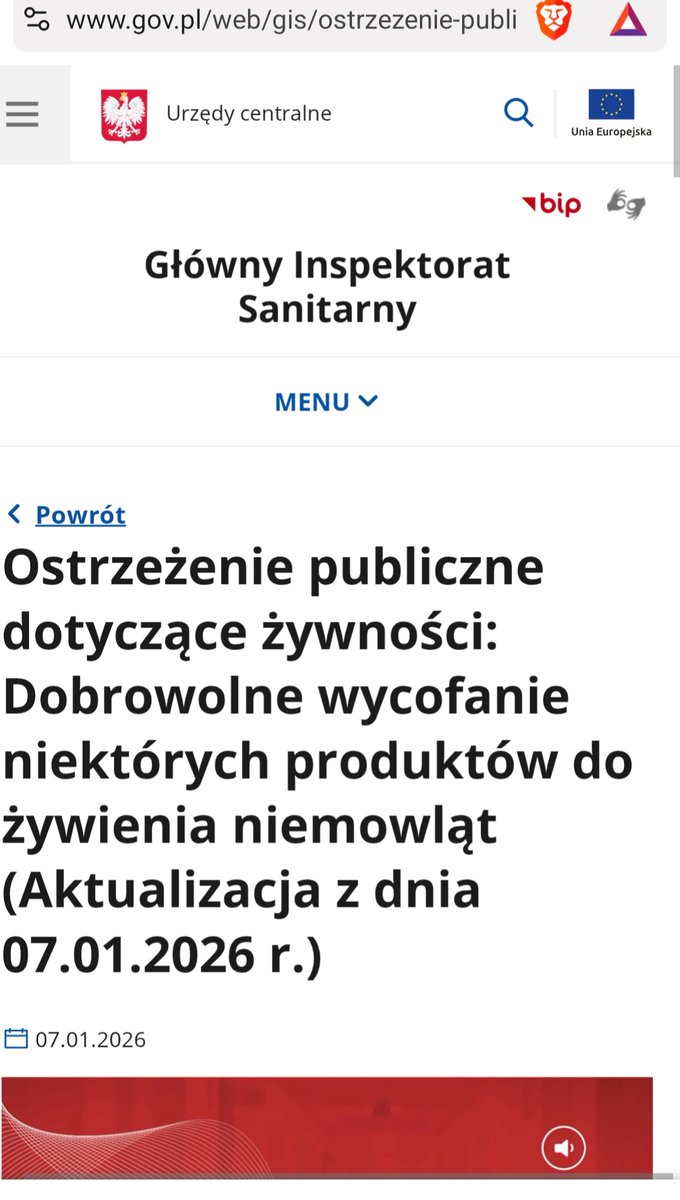 alchemiczka73's tweet photo. UWAGA ☣️
❌️ŃESTLE  dobrowolnie wycofuje mleko w proszku NAN -różne rodzaje.
Jest podejrzenie, że zawiera ono toksynę bakteryjną. 

Pamiętacie jak atakowano profesor Cichosz po wywiadzie u @BogRymanowski ?
Przypomniała wtedy o wcześniejszych aferach z innym zagranicznym mlekiem dla niemowlaków. 
Za to polski producent mleka Smilk, jest ścigany i niszczony, za to, że śmiał zaistnieć. 

Poniżej komunikat do aptek i sklepów.

https://t.co/a49XXc8Aaz