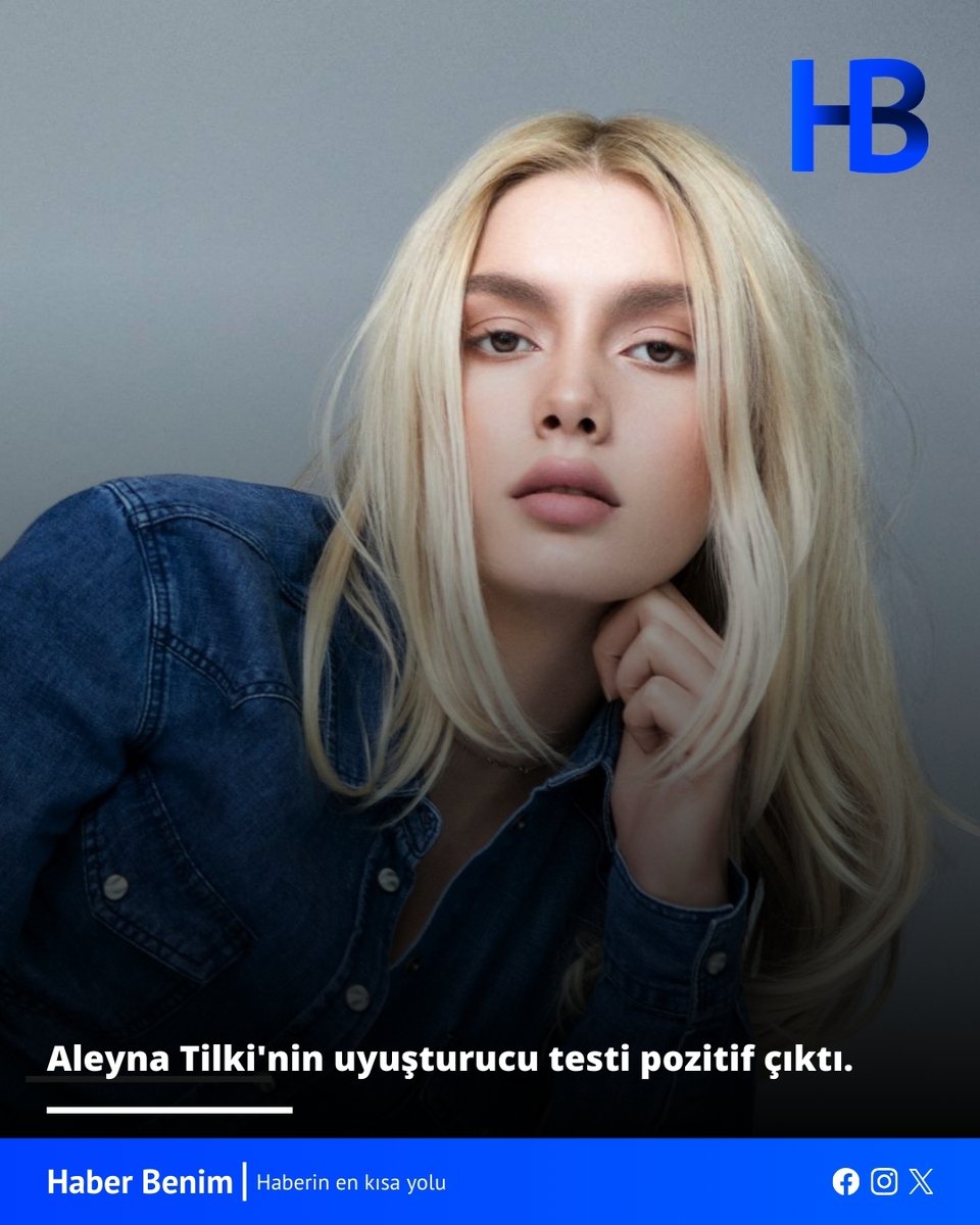 HaberBenimX's tweet photo. Aleyna Tilki'nin uyuşturucu testi pozitif çıktı.

#haberbenim #haberler #aleynatilki https://t.co/B0lhaZ9OVV
