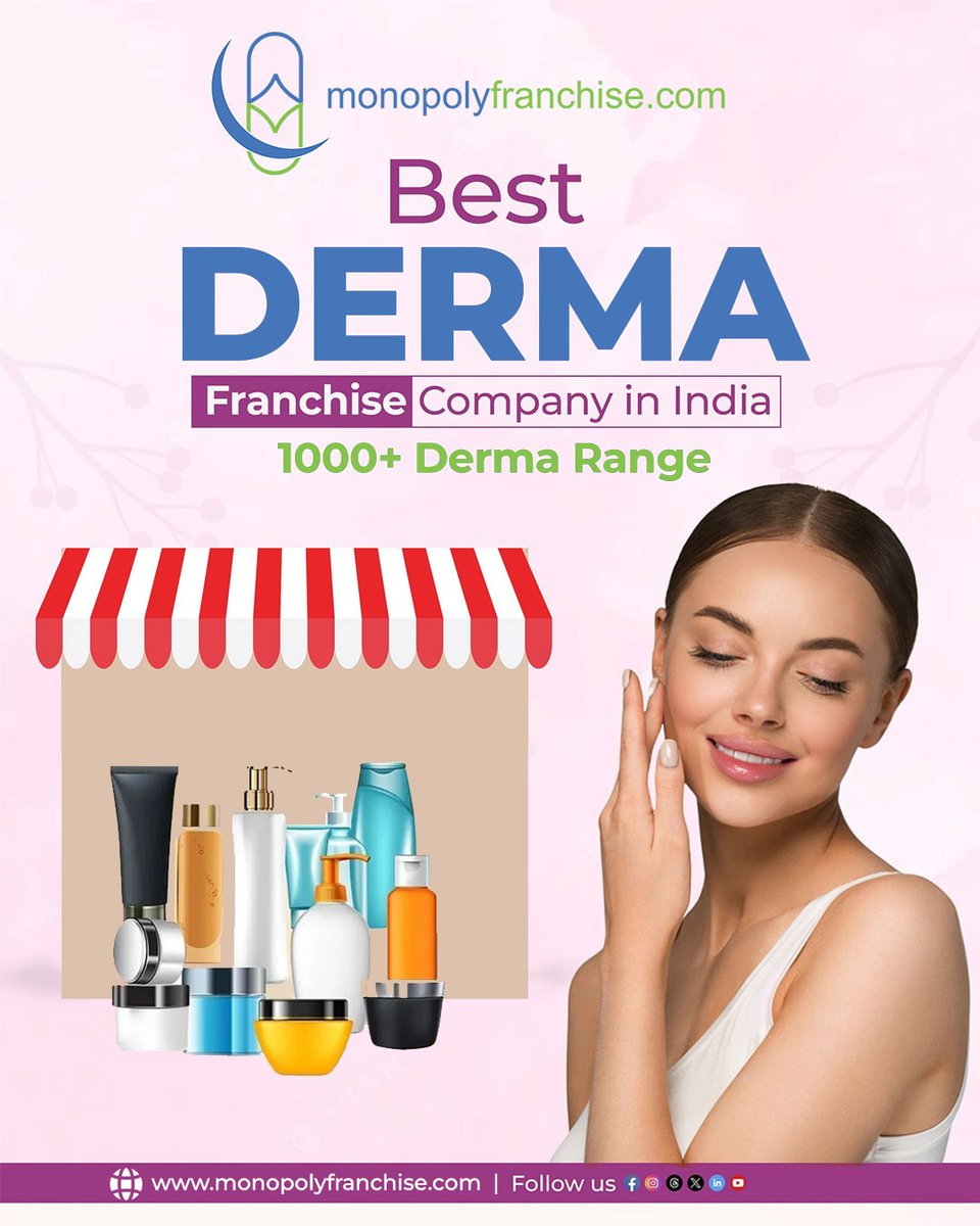 Franchisee_PCD's tweet photo. 💊Partner with the Best Derma Franchise Company in India and unlock unlimited growth in dermatology pharma 🚀
Visit Us-👉 https://t.co/WdPeqpMIqv

#PharmaFranchise #DermatologyPharma #PharmaLeads #HealthcareFranchise #DermaFranchiseIndia https://t.co/ZMlhnqSs9u