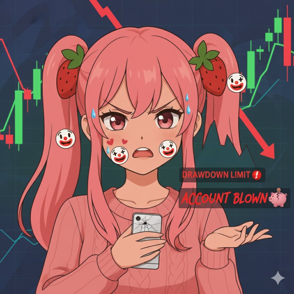 sweet_tobelly's tweet photo. Think youโre a pro because of one lucky trade? ๐คก
Evaluation on @rails_xyz isnโt about 100x gains itโs about mastering risk. Can you stay within the drawdown limits, or will your ego blow the account?
Consistency is the only flex.
Hardest part: TA or discipline? ๐
#RailsPlay https://t.co/yrjcGUVLFG