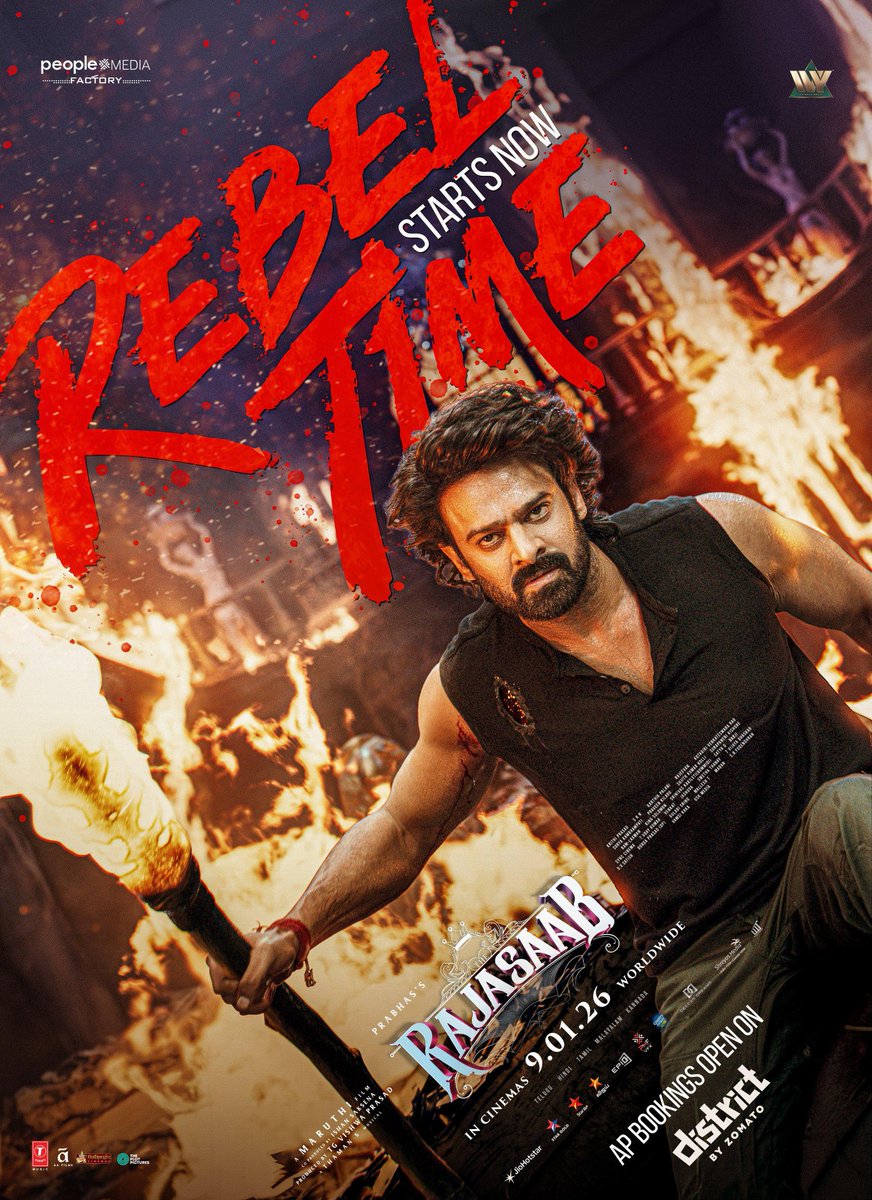 tejasajja123's tweet photo. In few hours, our beloved Rebel Star #Prabhas anna arrives...

Wishing @DirectorMaruthi garu,
 my producer @vishwaprasadtg garu &amp; the entire team of #RajaSaab a KING-SIZE Blockbuster at the Box-Office ❤️

@MusicThaman @AgerwalNidhhi @MalavikaM_ #RiddhiKumar @peoplemediafcy https://t.co/H4aeaLEoiP