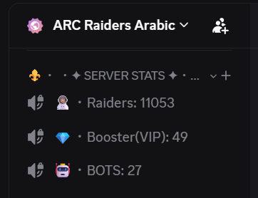 Hi devs, huge thanks for ARC Raiders. You've built something truly special. I'm from Saudi Arabia, and our Arabic community Discord is founded and run by me and Meshal Khaled
<a href="/Meshal2L/">مشعل خالد</a>
It launched with release and has now reached 11,000 members and is still growing: