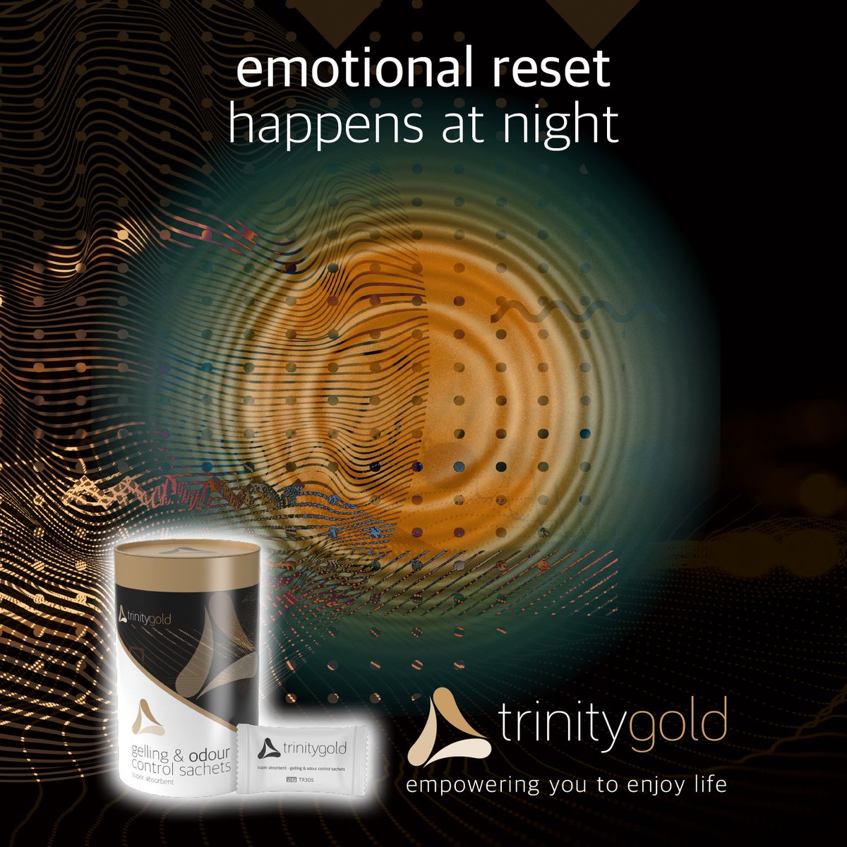 TrinityOstomy's tweet photo. Emotional reset happens at night 🌙
Deep sleep restores calm and balance. Miss it and stress can rise by up to 60%.

Broken sleep? Trinity Gold Gelling &amp; Odour Control Sachets help you sleep through the night.
Free samples 👉https://t.co/Z5g1Pu66ni
#TrinityOstomyCare #TrinityGold https://t.co/Wx41sMLV2N
