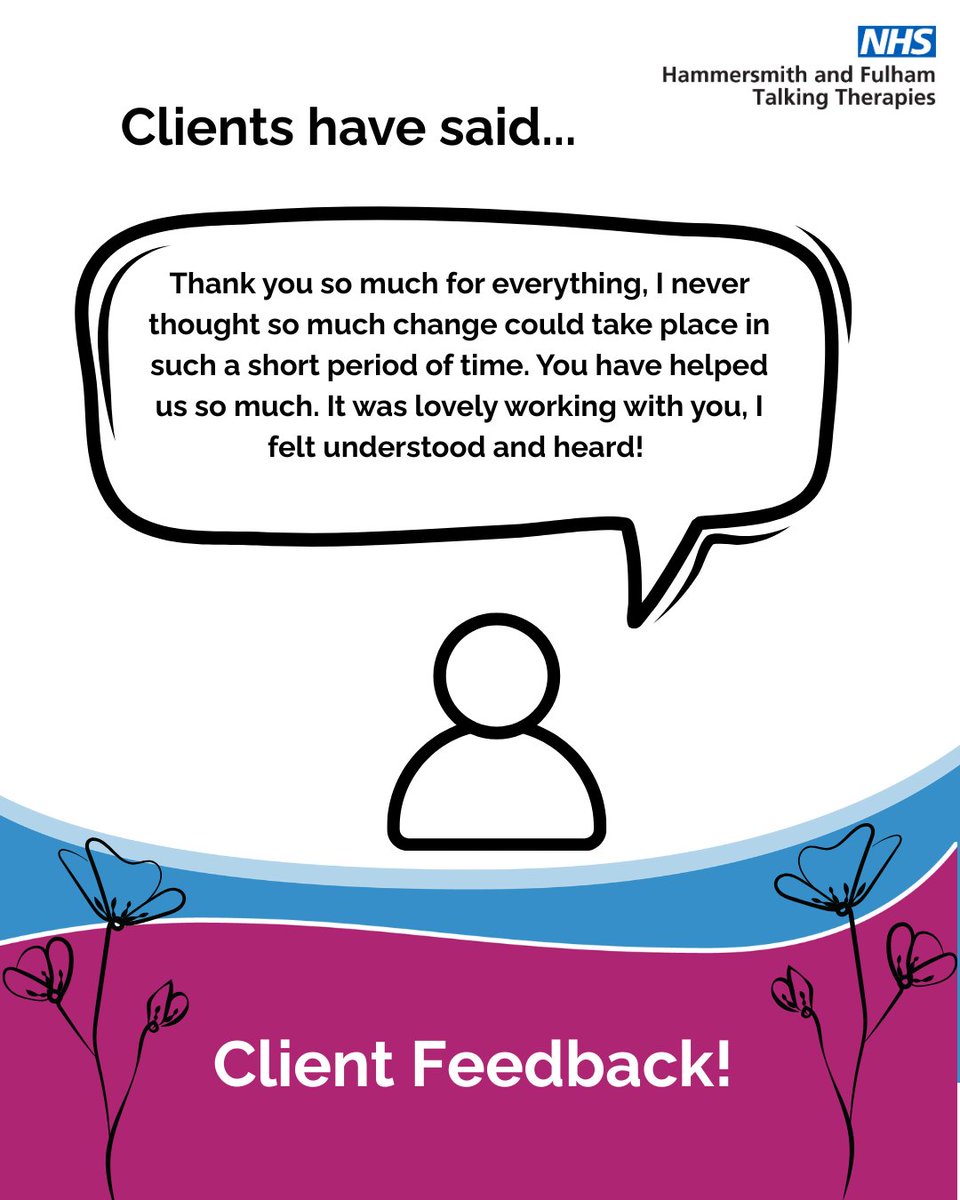 H&F Talking Therapies (formerly Back on Track) tweet media