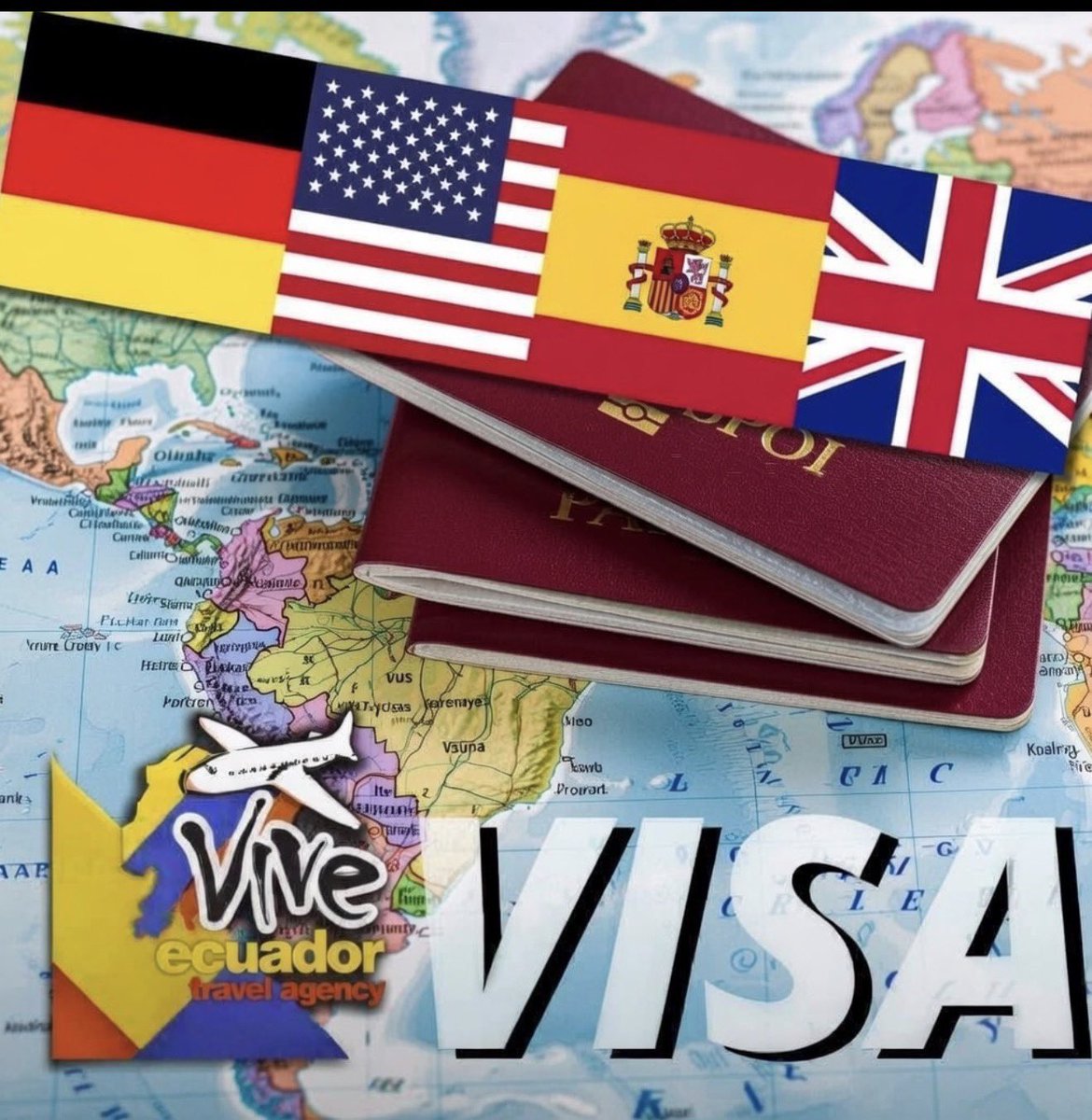 Quieres viajar y no tienes VISA? 
Te asesoramos, llenamos formularios y agendamos citas en consulado.
#ViveEcuador Travel Agency
📲0987002713
