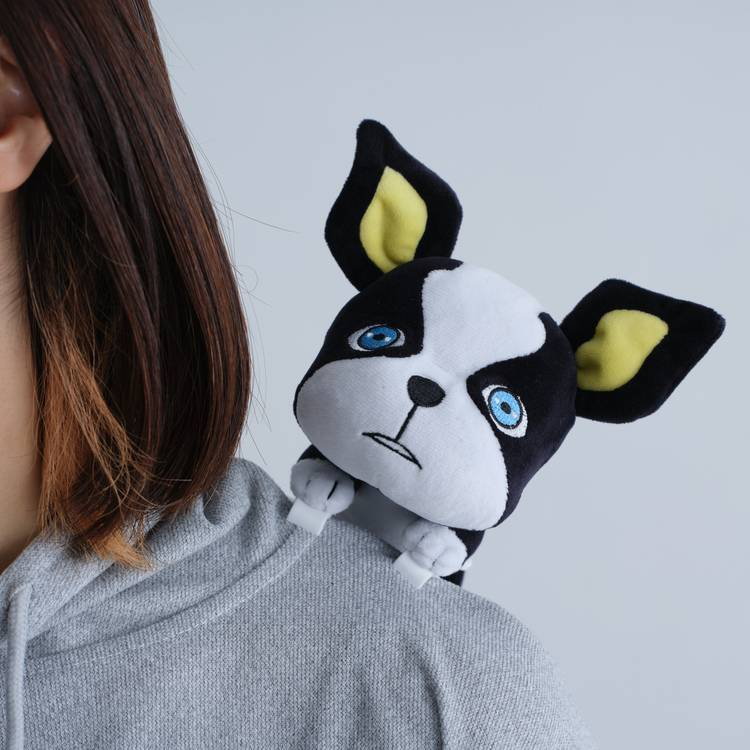 ジョジョの奇妙な冒険　フェイスマスコット　イギー　ぬいぐるみ　キーホルダー 激レア】未使用新品 ナムコ限定 ジョジョの奇妙な冒険 イギー フェイス