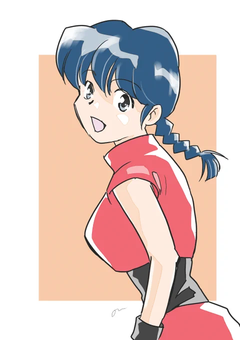 女らんまの髪の色間違ってる