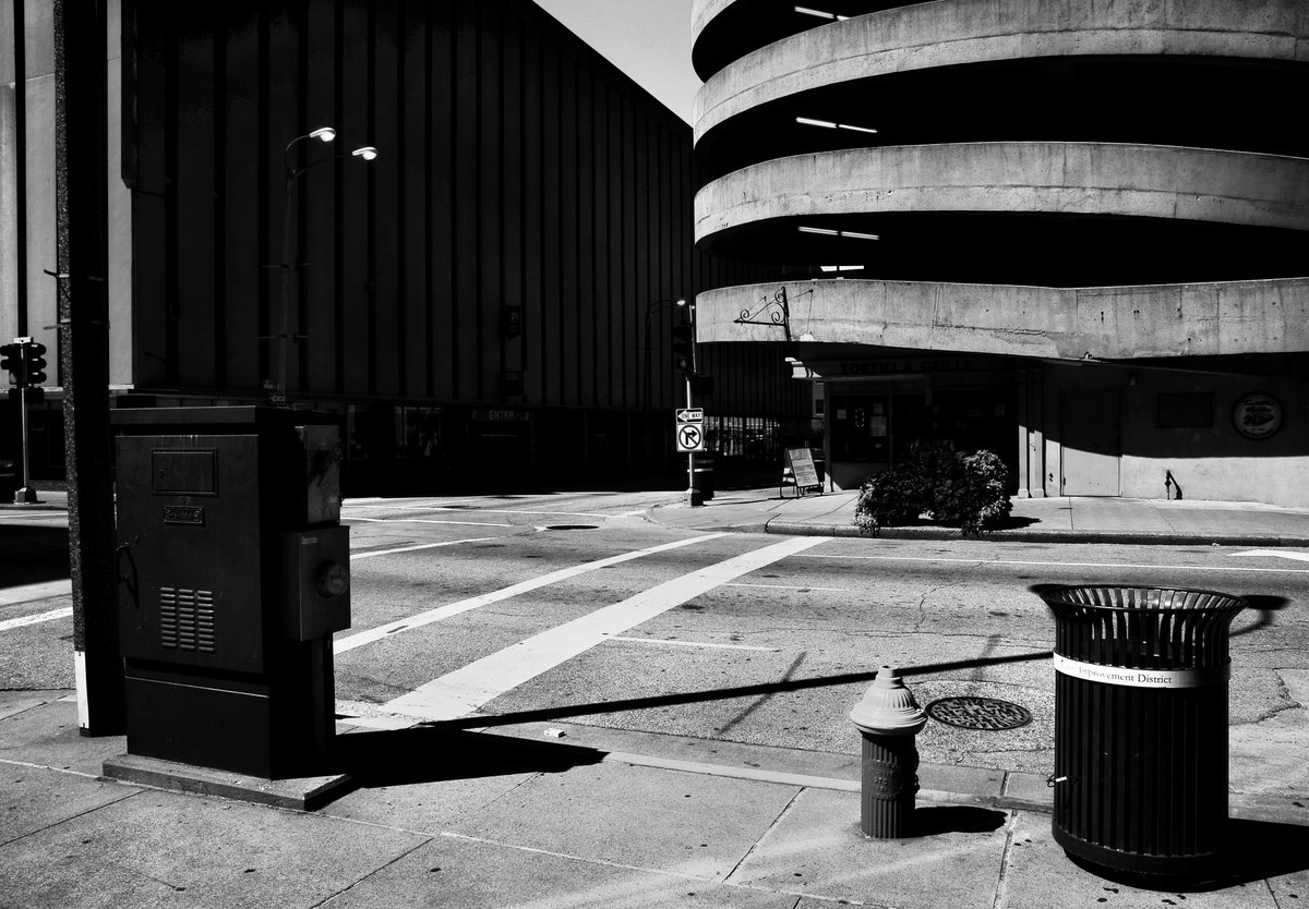 SOBER TILL NOON
St Louis, MO (2010)
copyright © Peter Welch

#nftcollector #NFTart #peterwelchphoto #thejourneypwp #blackandwhitephotography #ReflectiveArt #VisualPoetry #Meditation #StLouis #Missouri #MO #alone #empty #parking #downtown #abandoned #intersection #drunk #urban