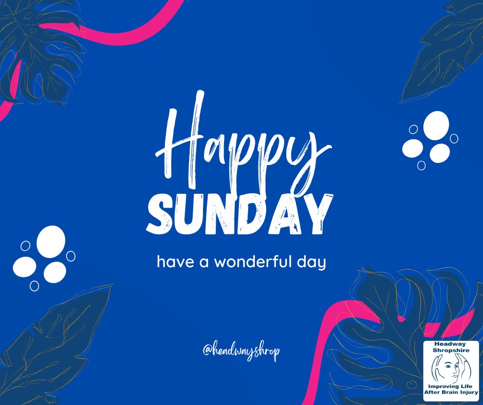 It’s Sunday 💙 Take a moment to breathe, reflect, and appreciate the small wins from your week.   

#SundayThoughts #CommunityCare #HeadwayShropshire