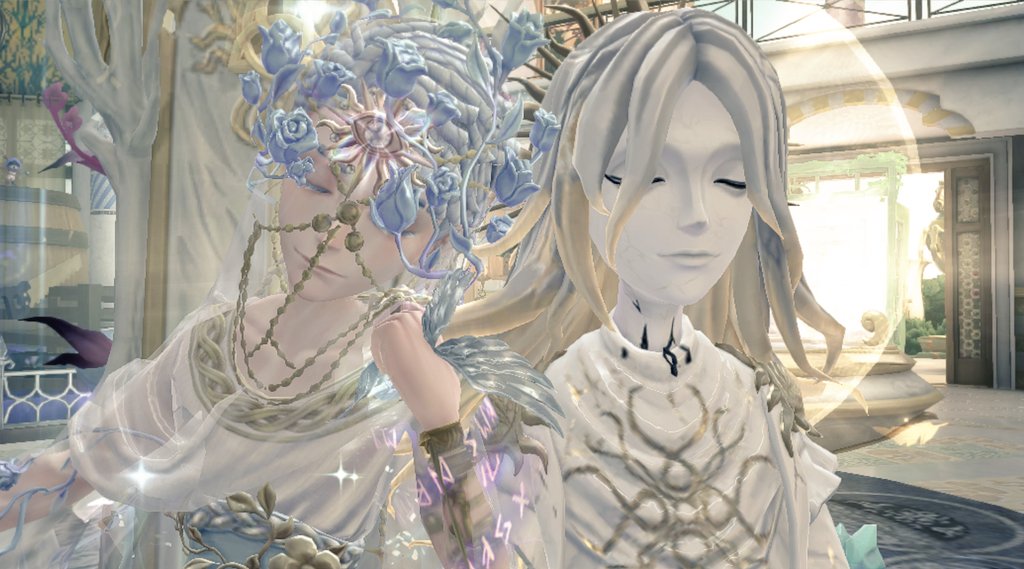 目を閉じている人たち