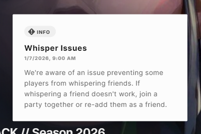 they removed snitching unlucky