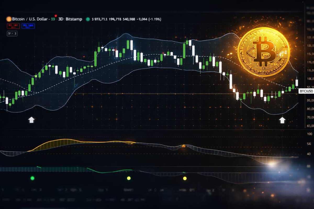 NeoChainlp's tweet image. $BTC looks ready for a big move.  Bollinger Bands are squeezing, which usually comes before strong volatility. At the same time, one of the key whale signals just appeared, showing large holders are starting to position.  The last time we saw a squeeze + whale activity together,…