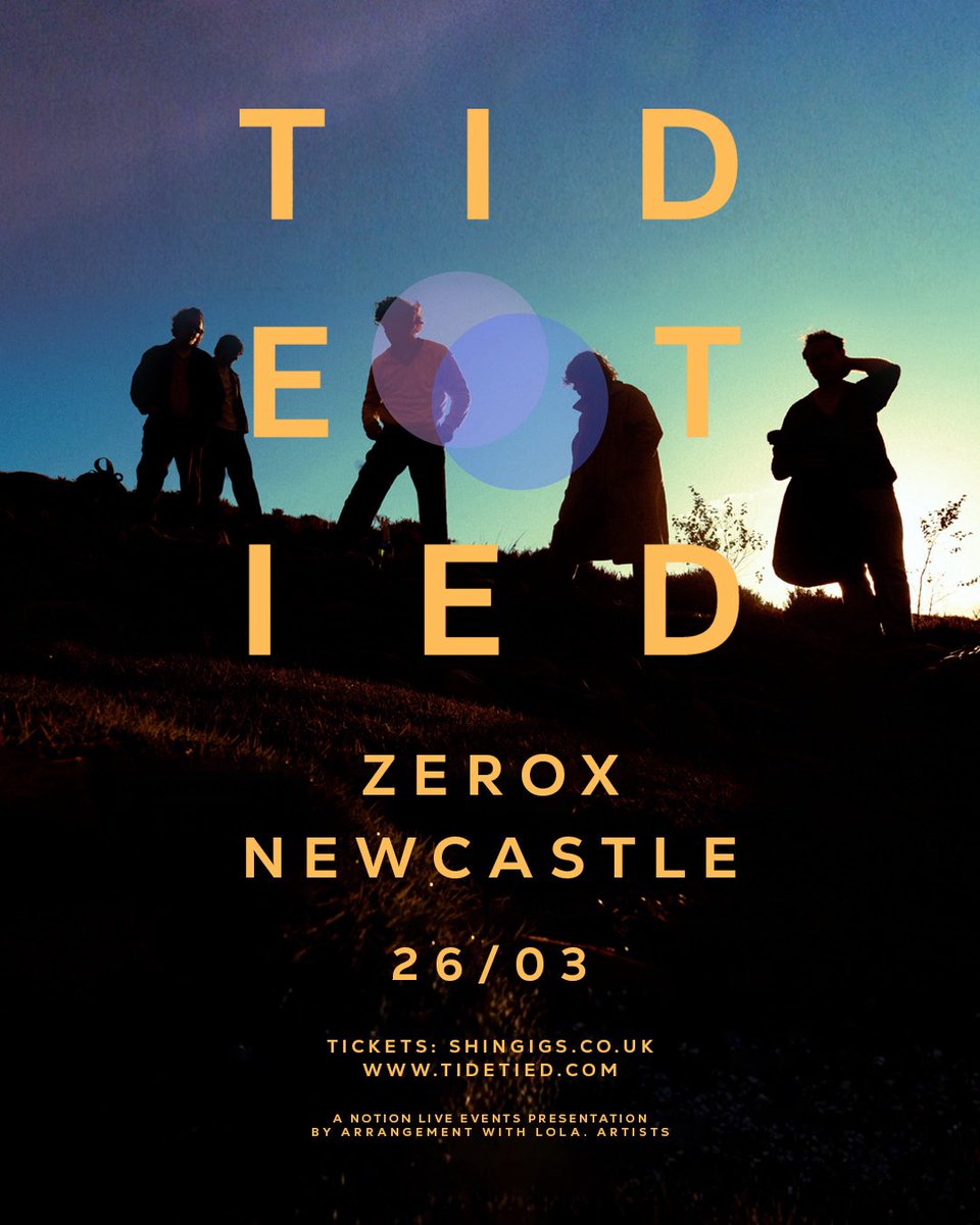 <a href="/tidetiedband/">TIDETIED</a> are gearing up for their uk run this march, and @zerox_newcastle is locked in! get down for a night of class tunes >> shingigs.co.uk 🎟️