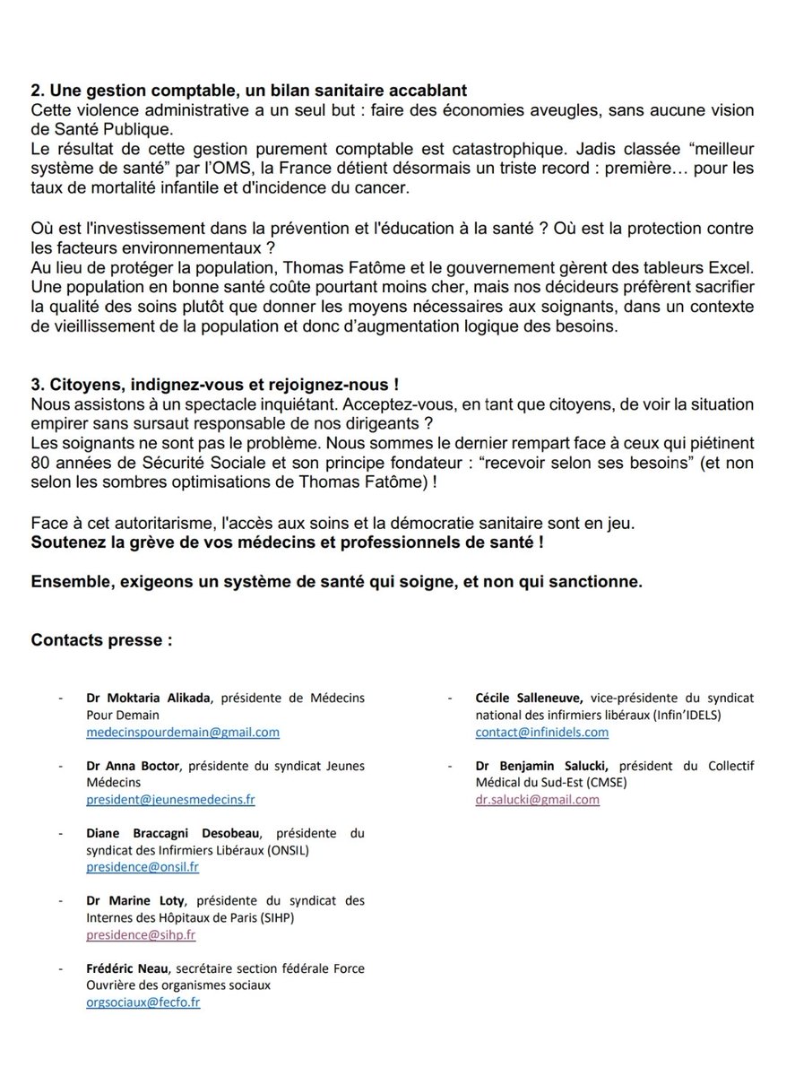 Quand ce qui passe à la #sécuritésociale est #dénoncé de l'intérieur!  Les #employés le disent la gestion devenue autoritaire, froide sous <a href="/ThomasFatome/">Thomas Fatôme</a> on #gouverne par contrainte dictature chiffres Ce n'est pas un caprice des #professionnelsdesanté
<a href="/barriere_dr/">Dr Jérôme BARRIERE, MD.</a> <a href="/SIHParis/">SIHP</a>
