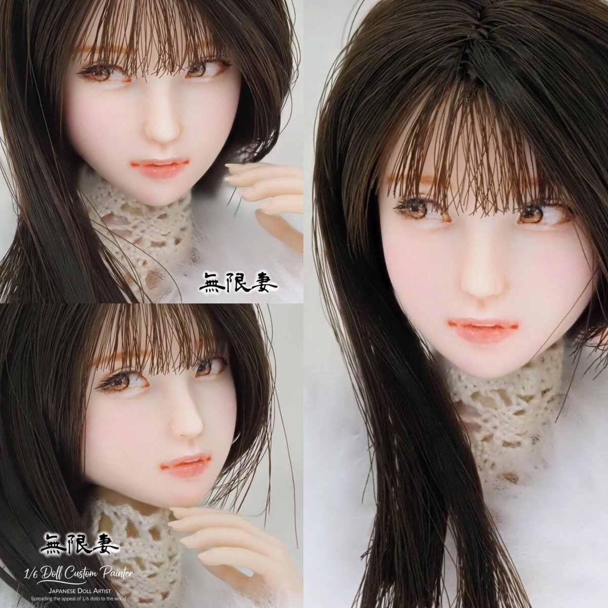 ☆1/6カスタムヘッド『まいか』☆ 1/6ヘッド🎊完成🖌️🎨٩(๑>∀<๑)۶ 「 麻衣 まい 」出品しました