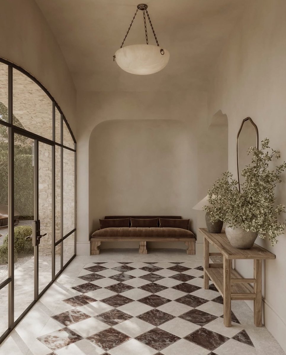 الستايل الريفي في المداخل له إحساس خاص ومختلف🌿🤎