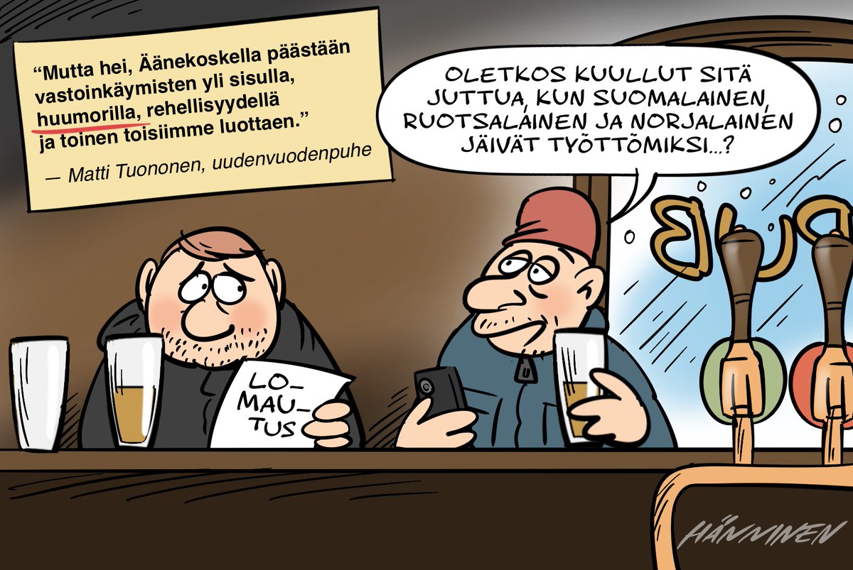 Sisä-Suomen Lehti 8.1.2026 #pilapiirros #sarjakuva #Äänekoski