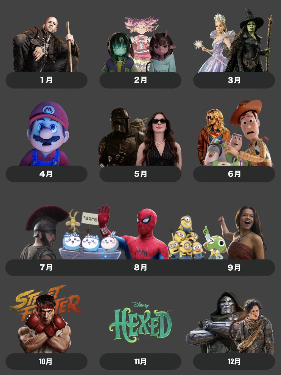 2026年の映画がやばすぎる…
コロナ禍以降最大の盛り上がりになるとのこと

凄すぎる1年が始まる…