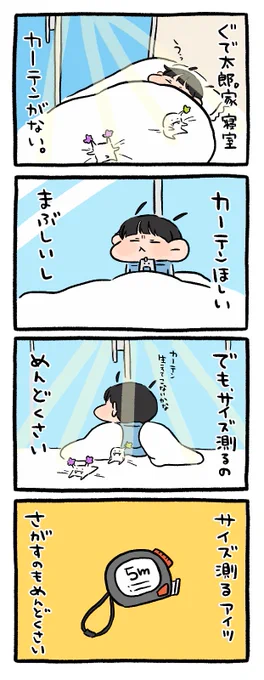ずっとカーテンない。 