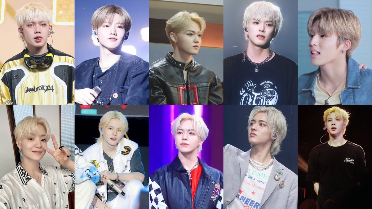 BuatAlayAja's tweet image. TREASURE blonde hair