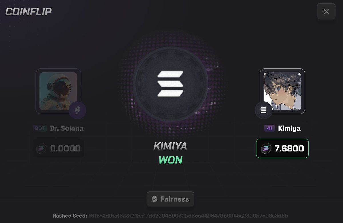 Demaux's tweet photo. SOMEONE JUST WON $1,034.90 IN A COINFLIP!

3.84 to 7.68 $SOL 🟢

Check comment + Drop Solana address. https://t.co/PYdqDUjuAG