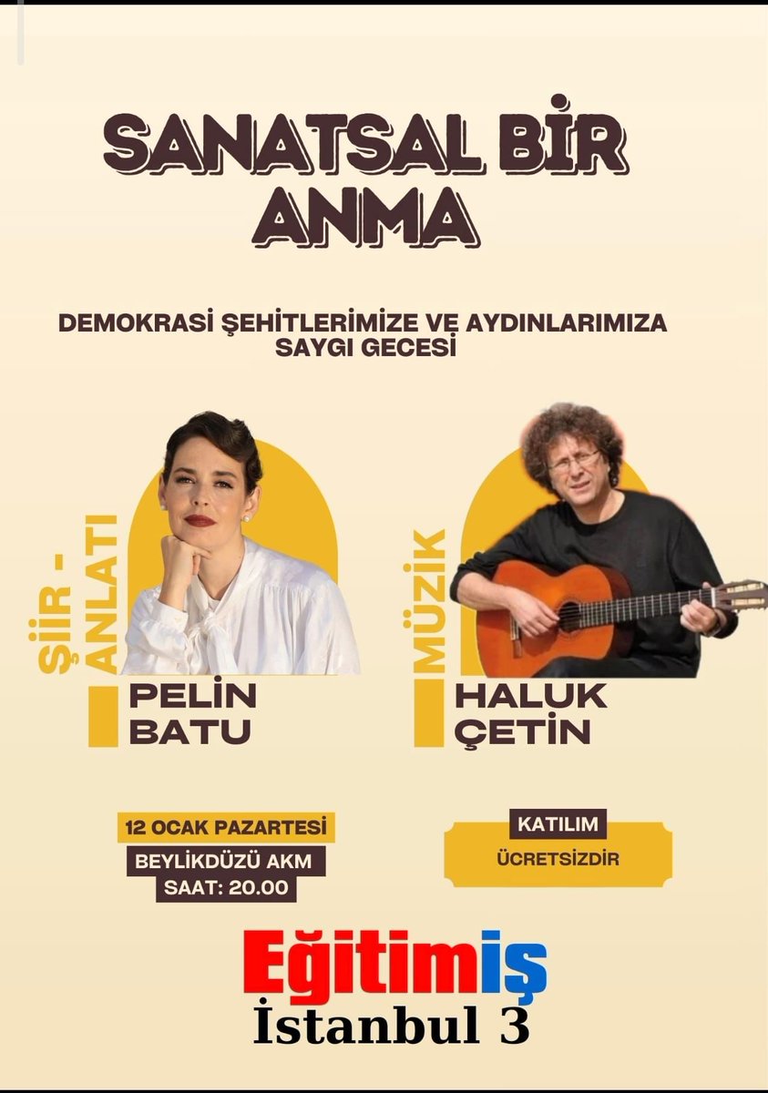 halukcetingitar's tweet photo. PAZARTESİ-20.00 /  BEYLİKDÜZÜ/ İST. @egitimis @beylikduzubeltr https://t.co/lFAYiHsYLZ