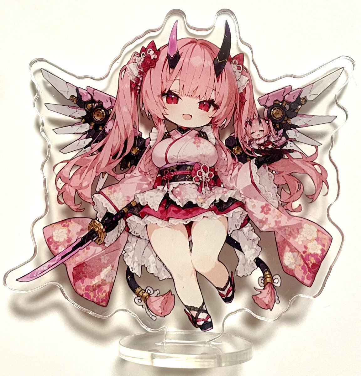 1/11の生成AI交換会に持っていくアクスタですw 8㎝ 私のメカ娘シリーズ