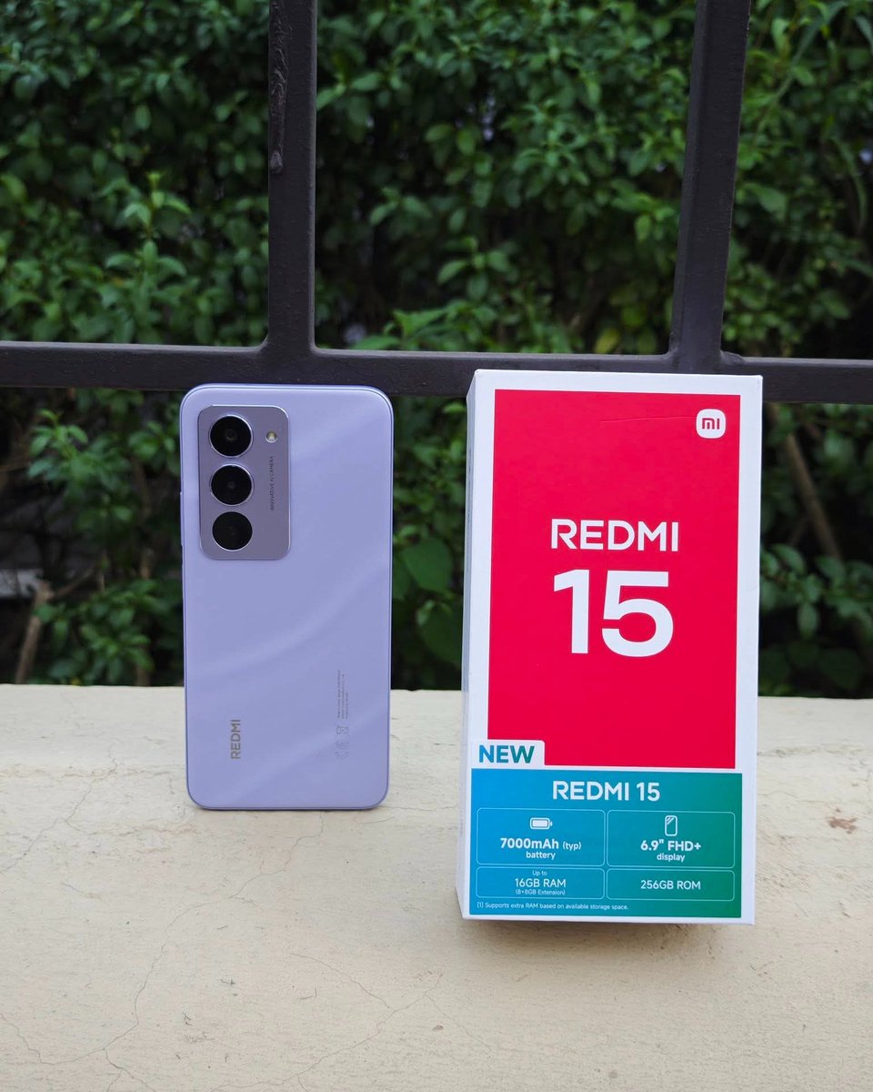 billionbayGAS's tweet photo. REDMI 15•°

6+6GB RAM | 128GB ROM
7000mAh battery 
N215,000

8+8GB RAM | 256GB ROM
7000mAh battery 
N245,000 https://t.co/YwasFrl1Zf