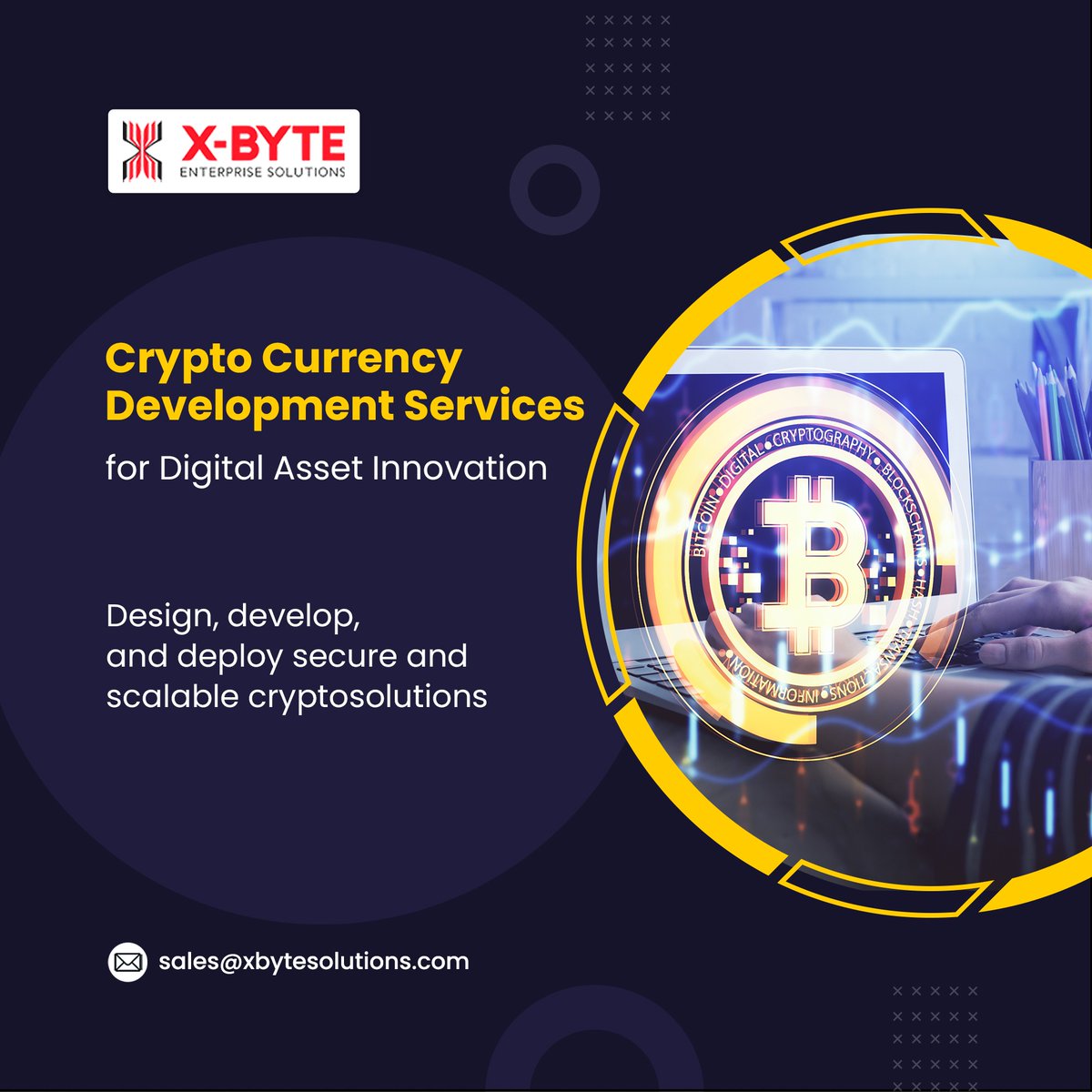 Launch secure & scalable crypto solutions with X-Byte Solution 🚀 From  crypto coins & wallets to exchanges and smart contracts, we build  future-ready blockchain products. 👉 https://t.co/mCO7yTWWFw  #CryptoDevelopment #Blockchain #FinTech #CryptoSolutions