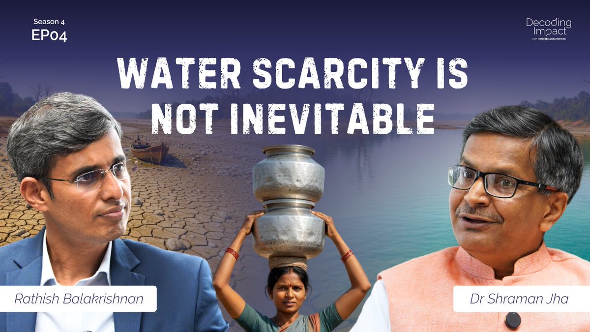 decodingimpact's tweet photo. @rathish_bala &amp; @shraman_jha (CEO, Hindustan Unilever Foundation) discuss #watersecurity, #data, and #community-led interventions in the new episode of #decodingimpact.

Watch: https://t.co/Btb6ebeD0k
Listen: https://t.co/oyiVraWjVX

@_sattva https://t.co/eP0Ed31paP