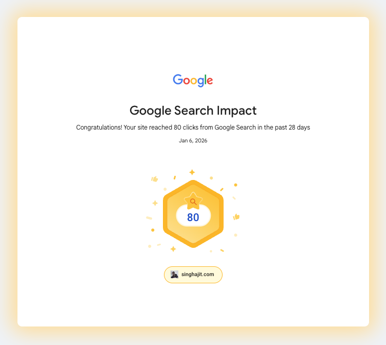 Ajit5ingh's tweet photo. 80 clicks in last 28 days π
It's been an amazing learning journey so far.
Building a free tech blog for fellow techies - https://t.co/rziqeugDWG
Am I cooking?
#BuildInPublic #BuildingInPublic #TechBlog #GoogleSearchImpact #SEO https://t.co/GlCqwTAiY9