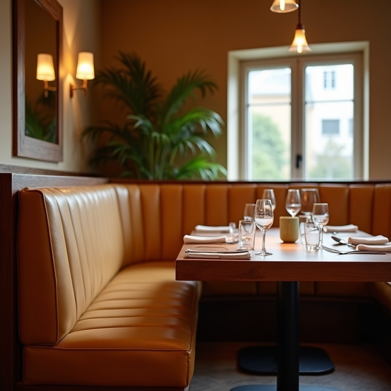 NixonUpholstery's tweet image. We fitted bespoke banquettes for a small café, increasing seating, comfort and brand impact while staying cost-effective. Durable commercial vinyls, tailored dimensions for tight spaces, 4–6 week lead time #BanquetteSeating #LiverpoolBusiness #CafeDesign #CommercialUpholstery