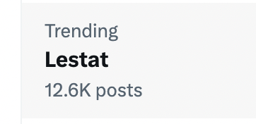 illyrianfields's tweet image. Kind of fun that "Lestat" is trending because of this, hours later.