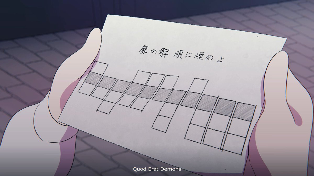 新曲「Q.E.D.」のMVが公開されました…!!

そして今回アルネの事件簿にちなんで、MV内にガチの謎解きが沢山散りばめられています！！！
これを解くとMV内の最後のメッセージがわかるかも・・・？！

是非曲を聴きながら友達とかと解いてみてね
(ちなみにめちゃむずい)