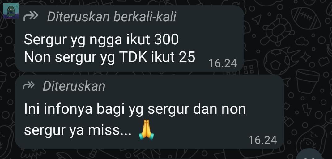 tanyakanrl's tweet image. 💚 Jadi di daerah Sender, tepatnya kota Tangerang, ada kewajiban guru-guru TK ikut jalan-jalan ke Malang (rawis) biaya 2.200.000. yg ga ikut malah didenda. Sifatnya wajib, panitia sampai chat/telpon personal. Bantu sender guys biar ke-blow up sampe Pemkot Tangerang🙏🏻