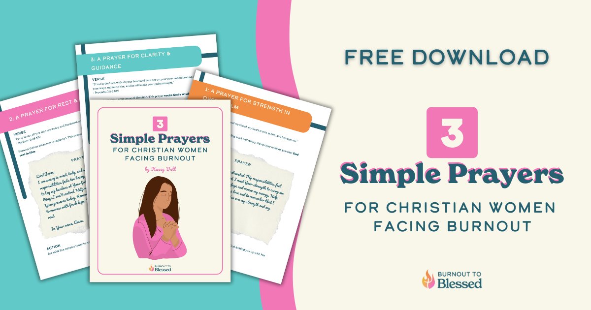 ShakeUpLearning's tweet image. 🙏 3 Simple Prayers for Christian Women Facing Burnout (FREE Download)
👉 burnouttoblessed.net/simple 

#christianwomen #burnout #teacherburnout #ChristianEntrepreneur #ChristianBusinessWoman #professionalburnout #executiveburnout