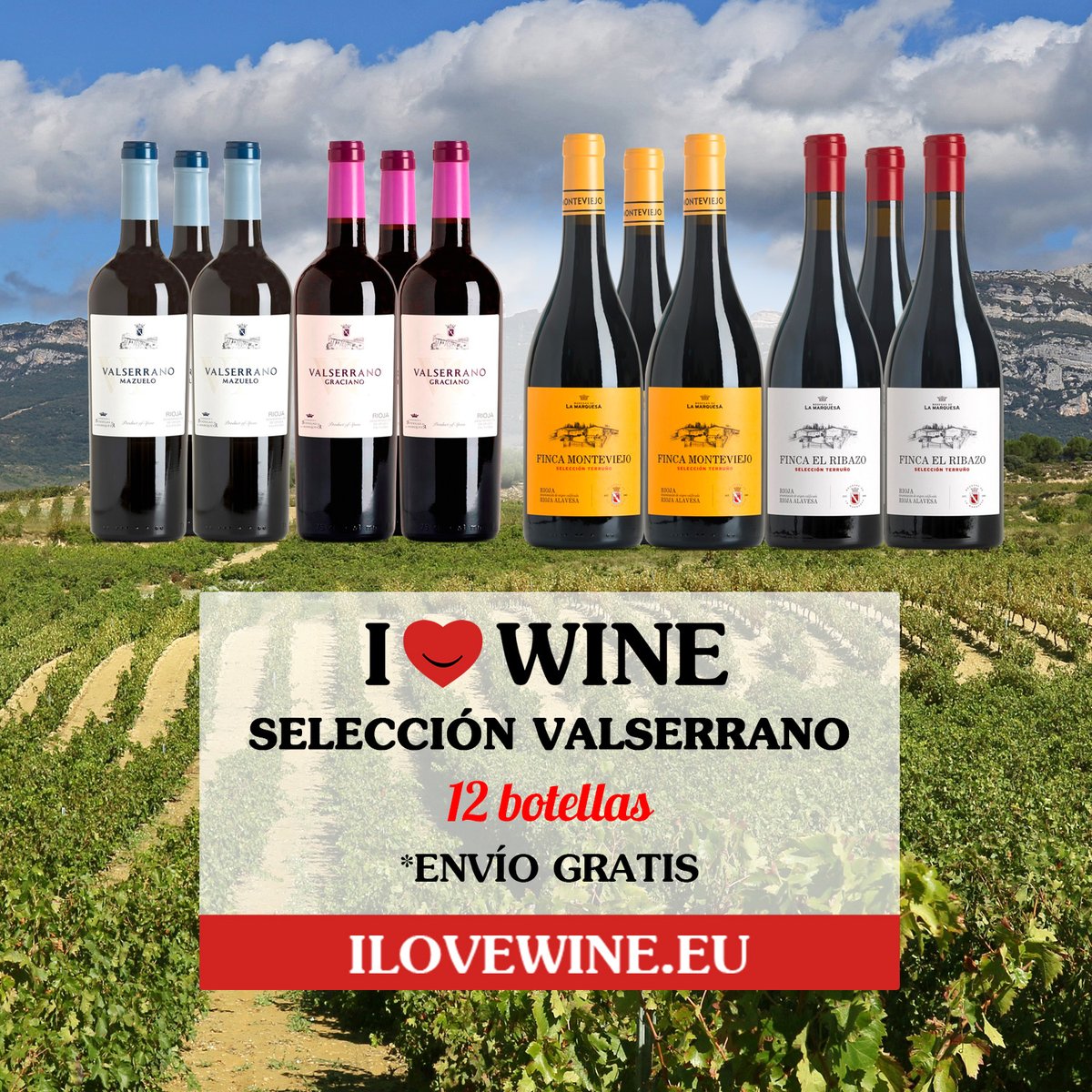 .¿Que no conoces todavía nuestras selecciones especiales? Este 2026 las vas a descubrir... 

Las palabras sobran...❗❗❗ #SelecciónValserrano ☛ ilovewine.eu/es/packs/129-s…

✔ #EnvíoGratis a Península, Baleares, Alemania, Austria, Bélgica, Francia, Holanda, Italia, ...