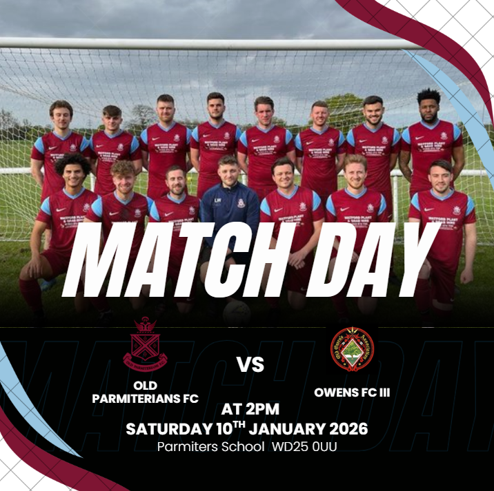 OldParms's tweet photo. ⚽️MATCH DAY,
🆚 Owen Thirds Fc,
Saturday 10th January 2026,
Parmiters School WD25 0UU,
/ Home of Grassroots Football,
Come down and see the boys hit the ground running after a long Winter Break!!
#UPTHEPARMS https://t.co/e4PtKsCK1Y