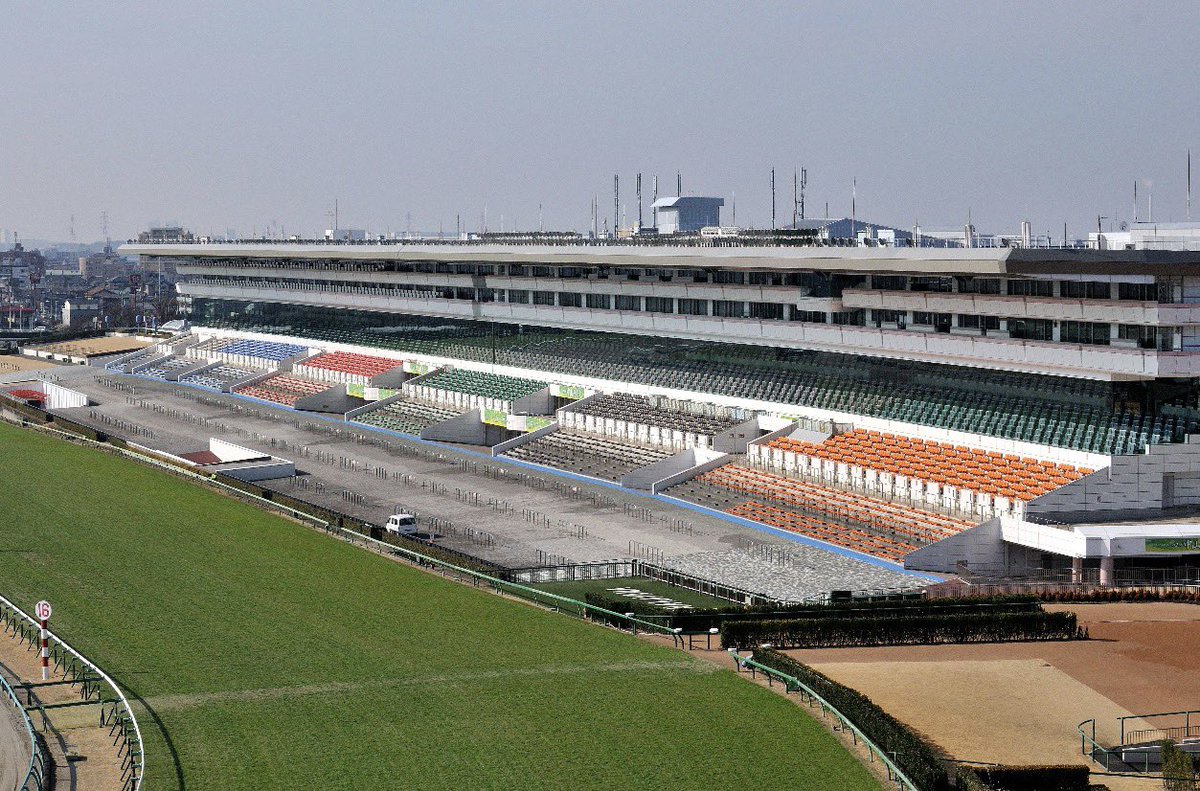 gurigurikun_111's tweet photo. みなさんは中山競馬場の印象はどのように感じてますか？
現在のスタンドが完成してから35年経ちます。所々老朽化してきてます。
この際アリーナ式で複合施設のある未来型の競馬場に建て替えるのが西川会長の案です。
直線が短く小回りのトリッキーなコースを廃止して広くて長くて走りやすいコースを作ればいい。
そこで有馬記念を開催すれば今よりもっと盛り上がると思います。