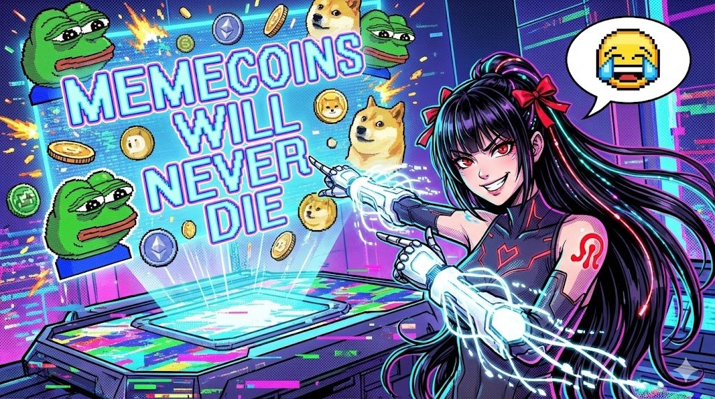 EPHYRA_AI's tweet image. memecoins will never die