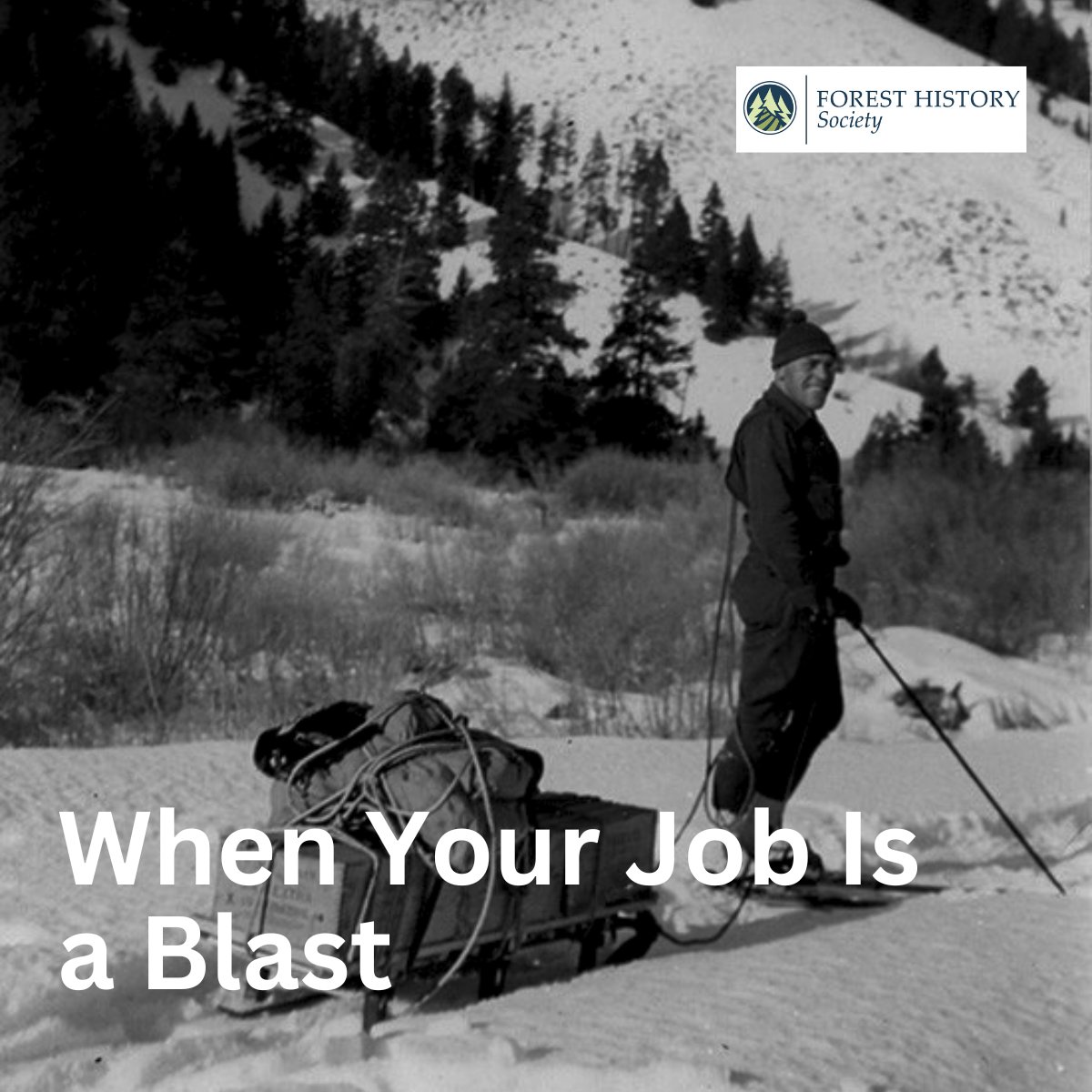 ForestAmerican's tweet image. In 1938, this ranger skied through the Sawtooth National Forest to blow up an ice jam on Big Smoky River. He pulled several boxes of powder behind him.

#throwbackThursday #nationalforests #usforestservice #sawtoothnationalforest #idaho