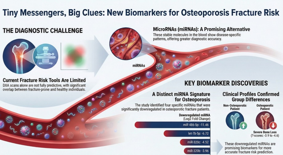 In trauma patients with femur fractures, we identified a distinct downregulation of serum miRNA miR-320b, miR-320c, miR-486-5p, and let-7b-5p linked to osteoporosis
Now published in the <a href="/IJO_social/">Indian Journal of Orthopaedics</a> 
doi.org/10.1007/s43465…

#Osteoporosis #FractureRisk #miRNA #TraumaResearch