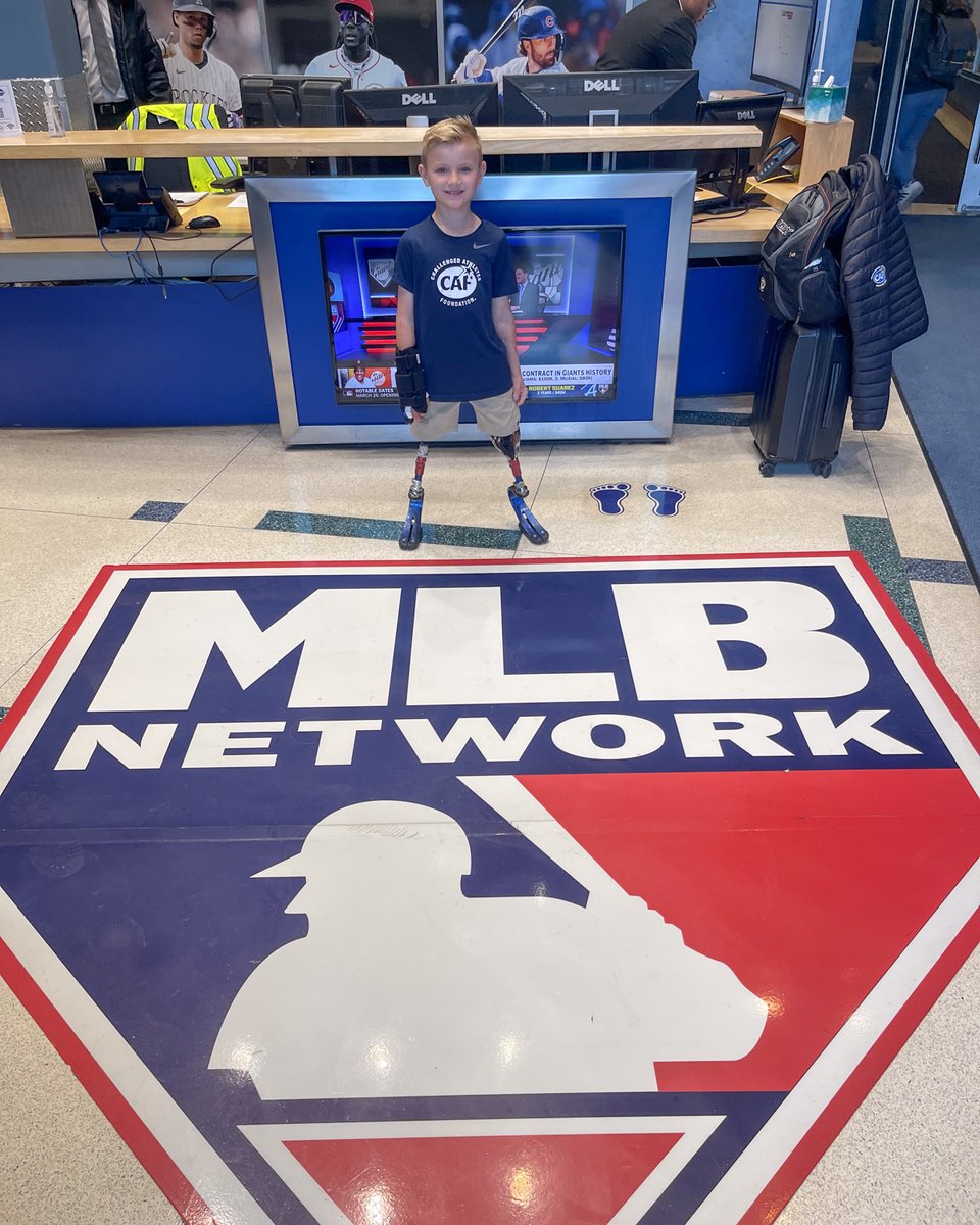 CAFoundation's tweet image. Beauden got to be on @MLBNetwork yesterday, along with his dad and CAF Co-Founder Bob Babbitt!

The segment was filled with lots of laughs at Studio 42, a surprise grant, and info about CAF to help other athletes with physical disabilities learn about the opportunities available.…