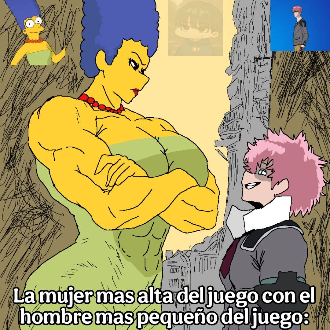 EngelGamer2's tweet image. Es increíble la diferencia entre ellos 2 
#Fortnite #Curi #MargeSimpson #CuriFortnite #LosSimpson